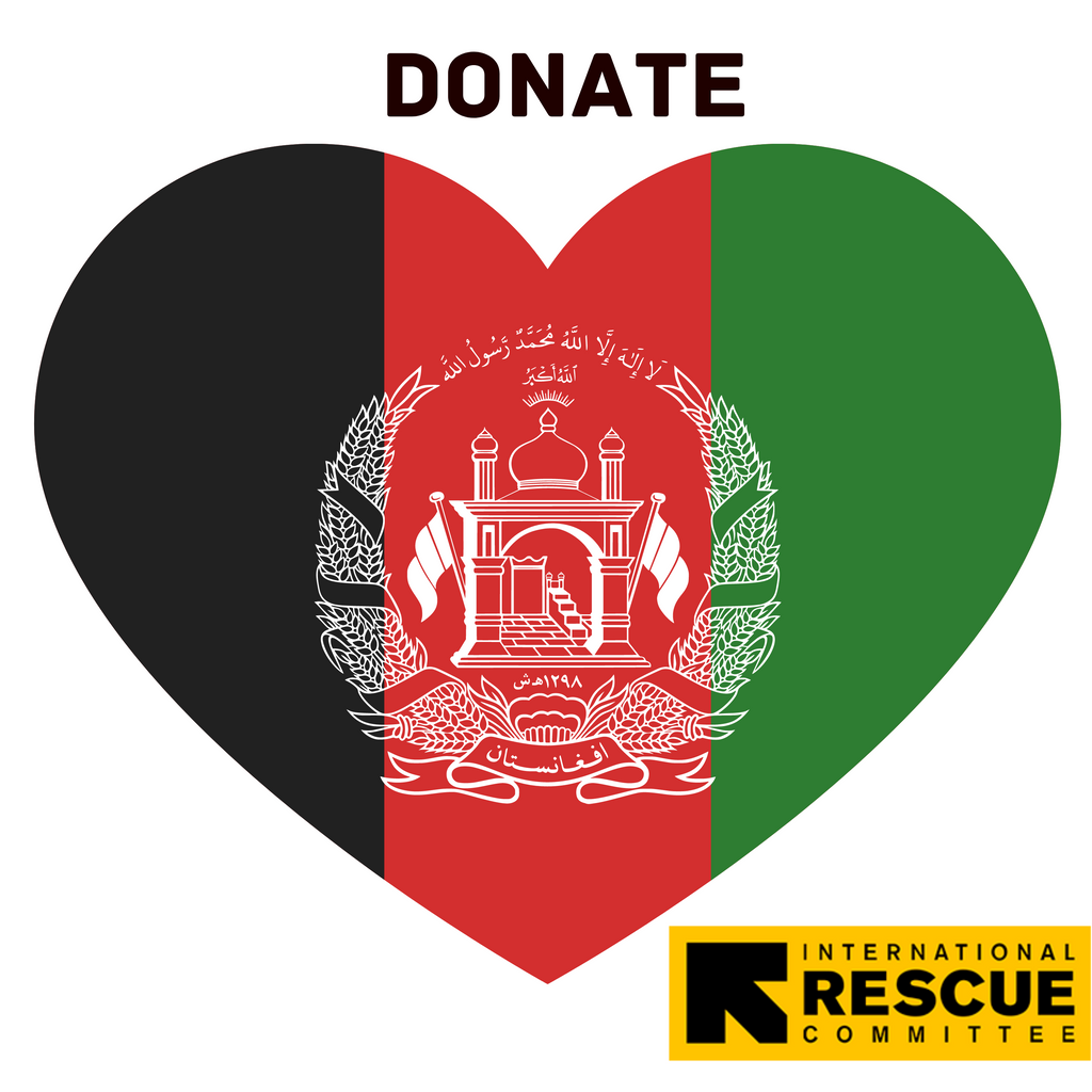 Afghan refugees who were able to flee, are now starting new lives in the US. Join us by donating! 100% of donations will be used for much needed necessities such as food and transportation. 20% of all sales will be donated to the ICR.