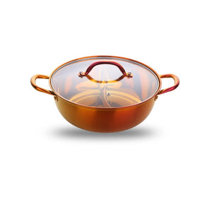 Divided Stainless Steel Hot Pot with Lid – Afghan Saffron Co.